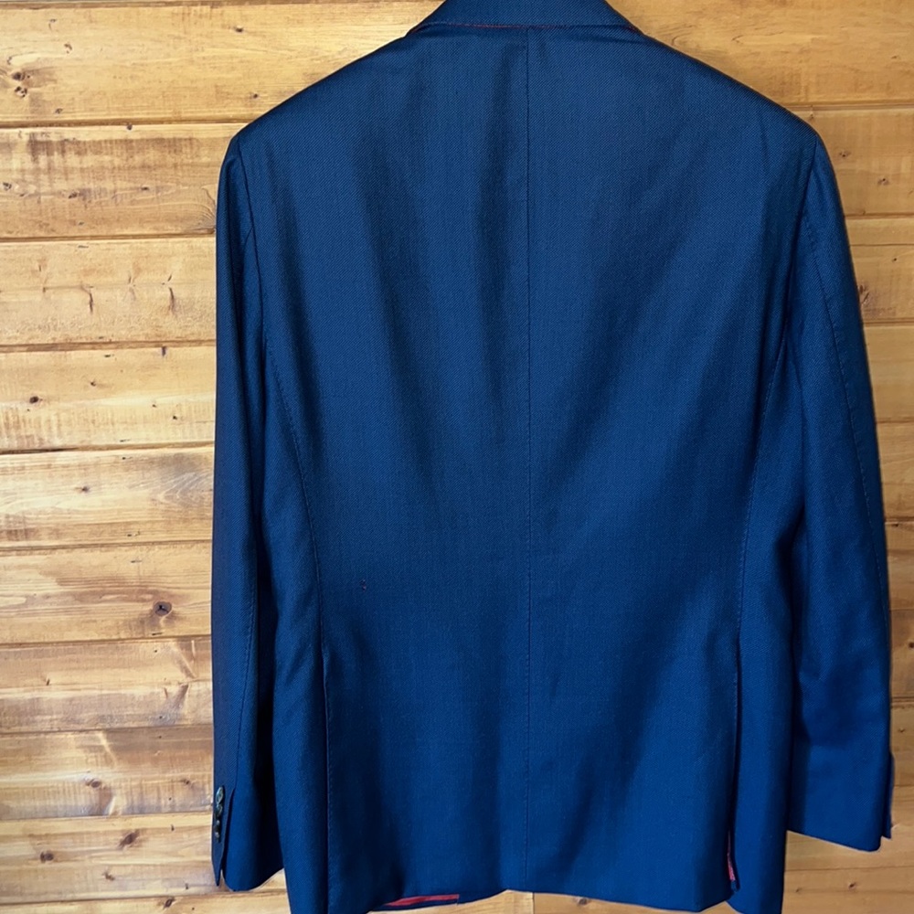 Suitsupply 42R suit jacket Sienna navy birdseye 100% Wool VBC *minor flaw - Picture 6 of 15